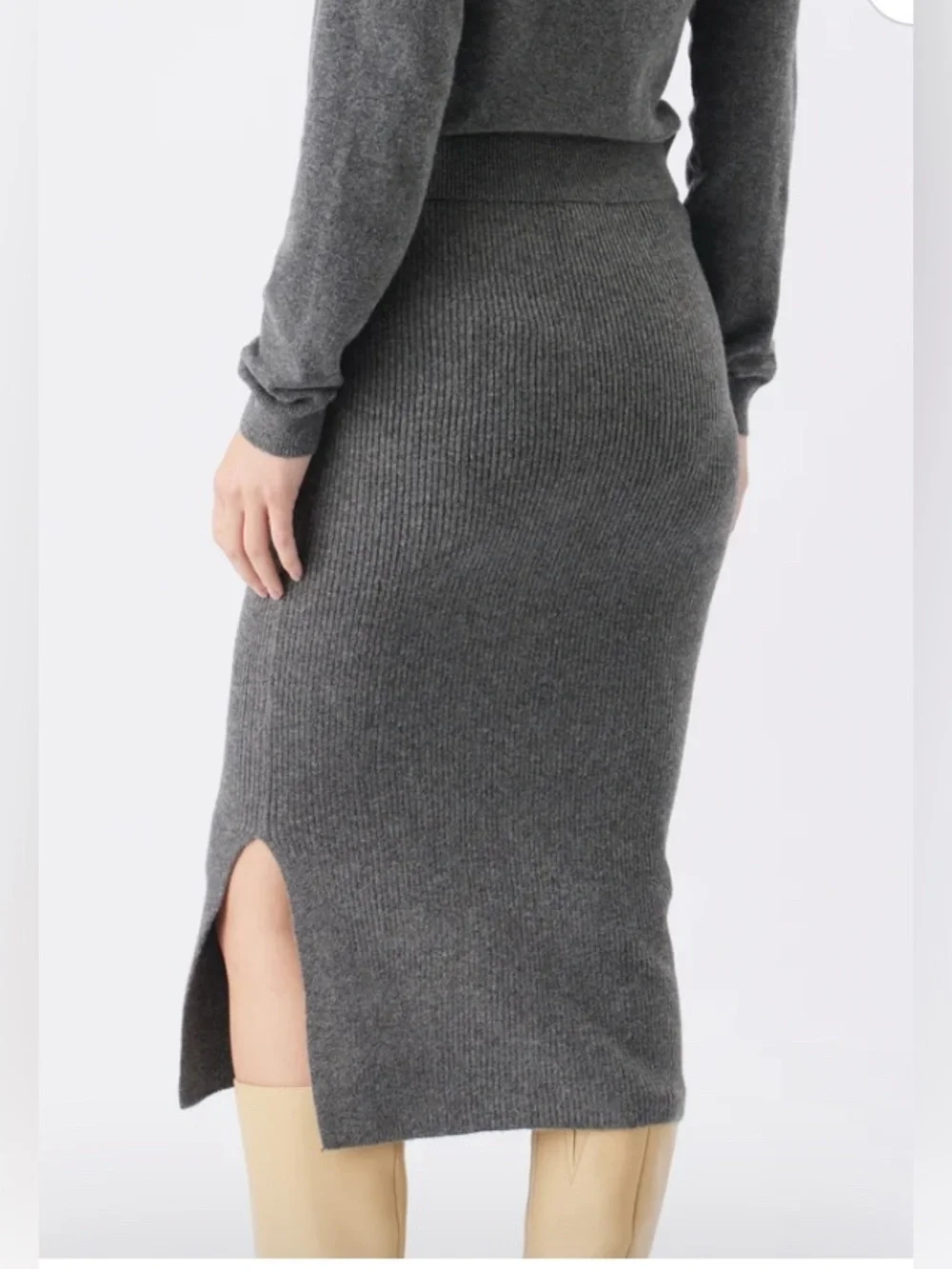 Ripe knit skirt